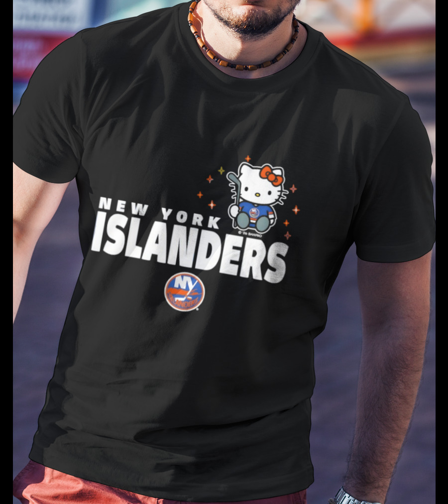 Hello Kitty New York Islanders NHL Hockey Crossover 2026 Winter Sports T-Shirt