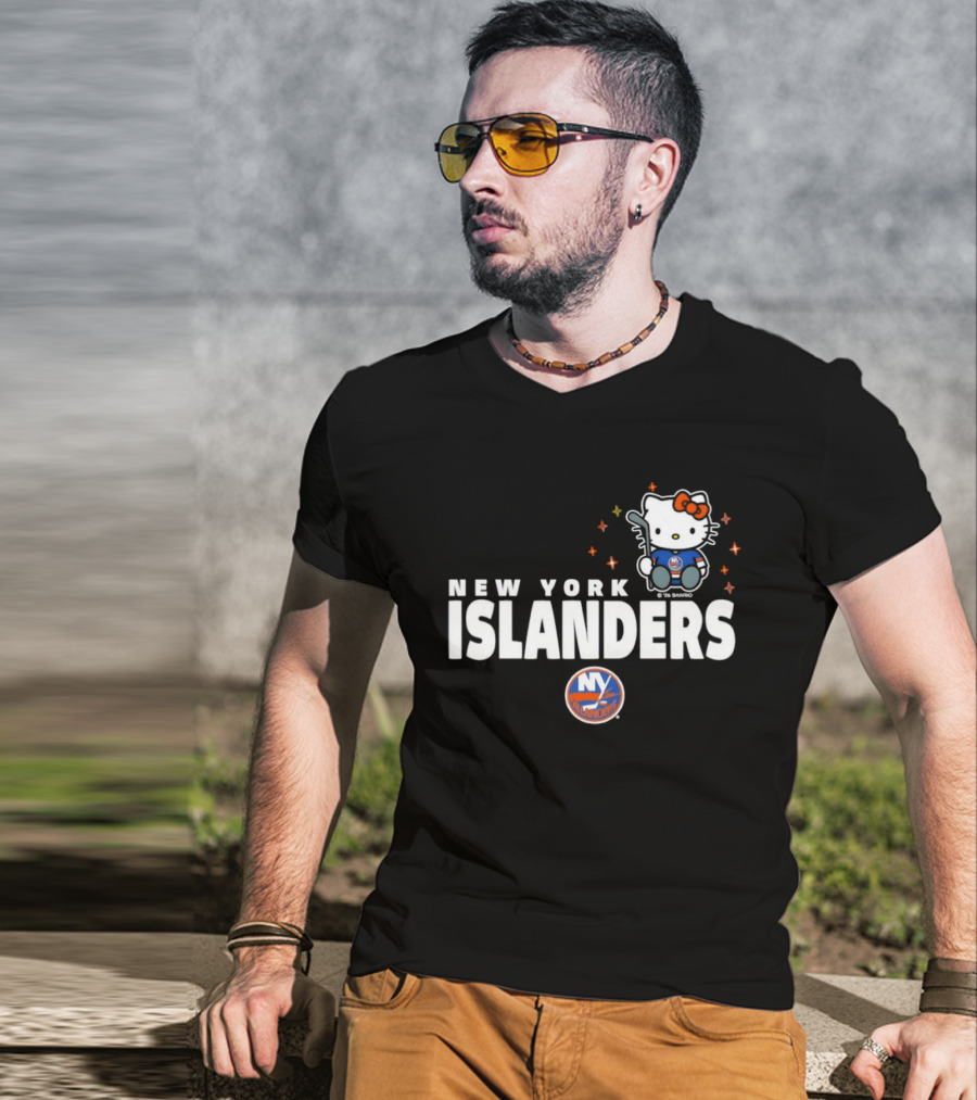Hello Kitty New York Islanders NHL Hockey Crossover 2026 Winter Sports T-Shirt