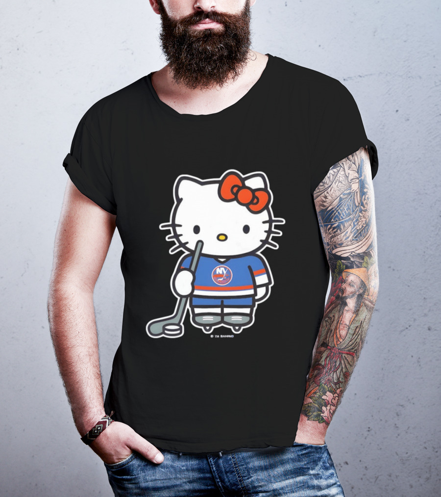 Hello Kitty X New York Islanders Hockey Player NHL 2026 T-Shirt