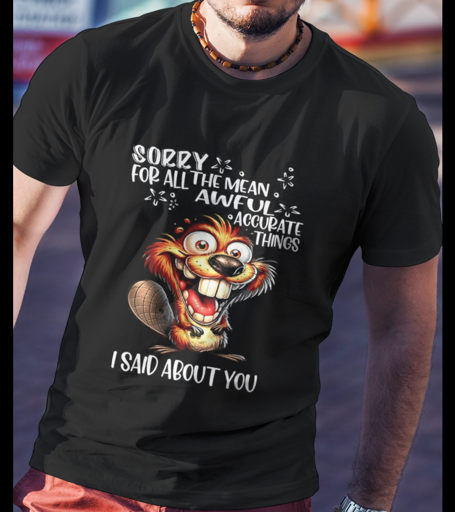 Sorry For All The Mean Awful Accurate Things I Said About You T-Shirt