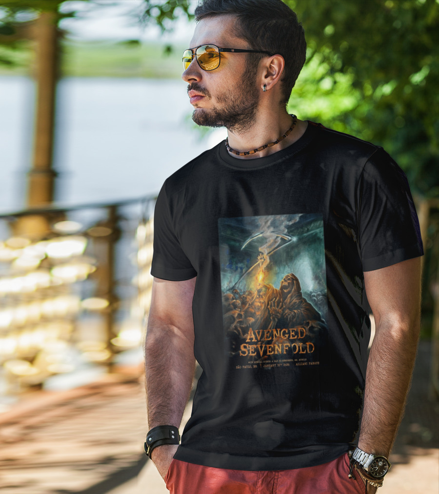 Avenged Sevenfold São Paulo January 31 2026 Allianz Parque Event T-Shirt