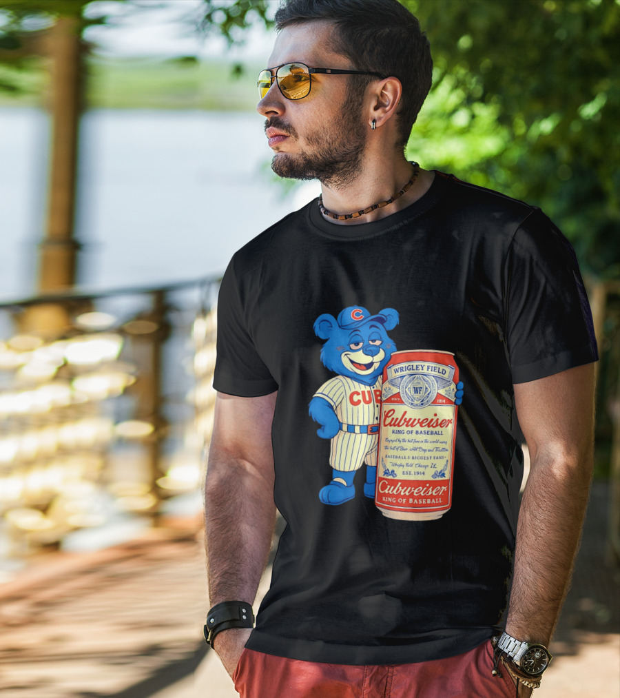 Cubs Wrigley Field Cubweiser King Of Baseball 1914 Bear Fans T-Shirt
