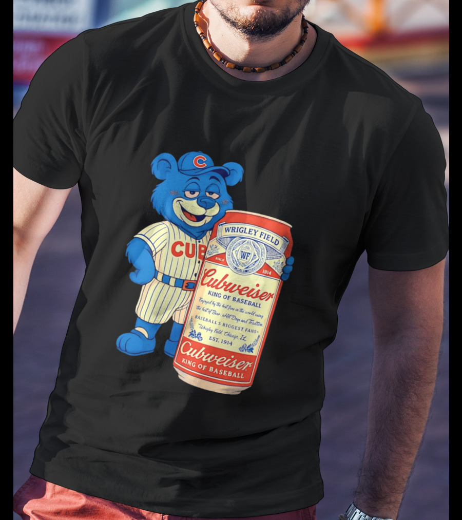 Cubs Wrigley Field Cubweiser King Of Baseball 1914 Bear Fans T-Shirt