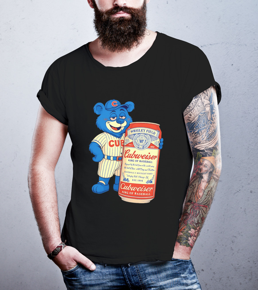 Cubs Wrigley Field Cubweiser King Of Baseball 1914 Bear Fans T-Shirt