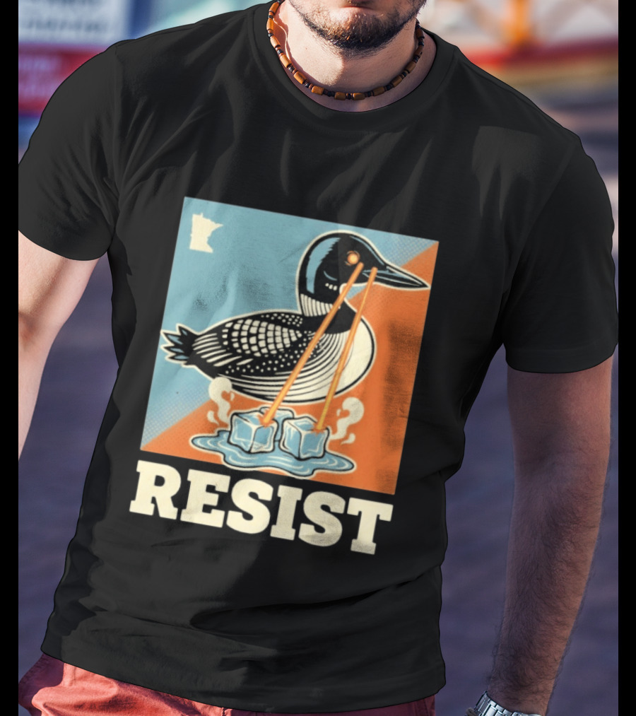 Resist Minneapolis Loon Ice Protest Minnesota T-Shirt