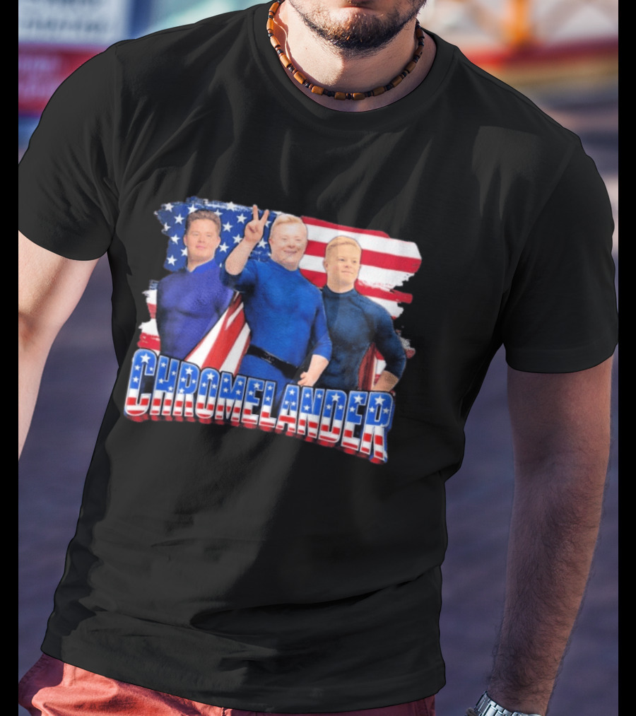 Chromelander Stars And Stripes Superheroes 3D T-Shirt
