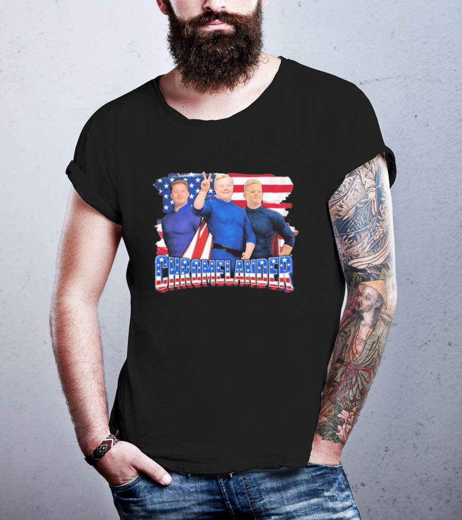 Chromelander Stars And Stripes Superheroes 3D T-Shirt