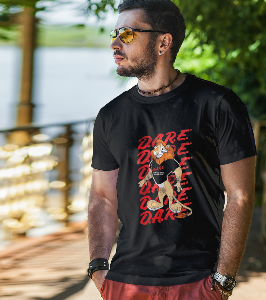 DARE To Resist Drugs And Violence Daren The Lion T-Shirt