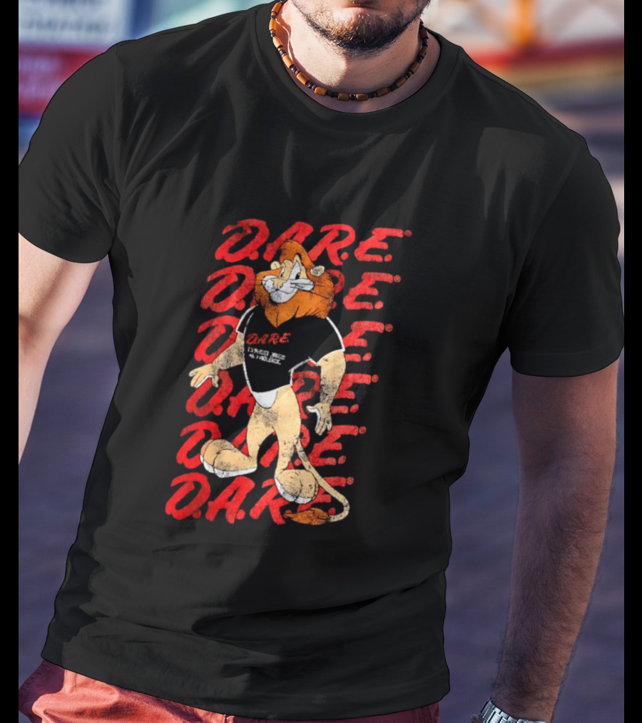 DARE To Resist Drugs And Violence Daren The Lion T-Shirt