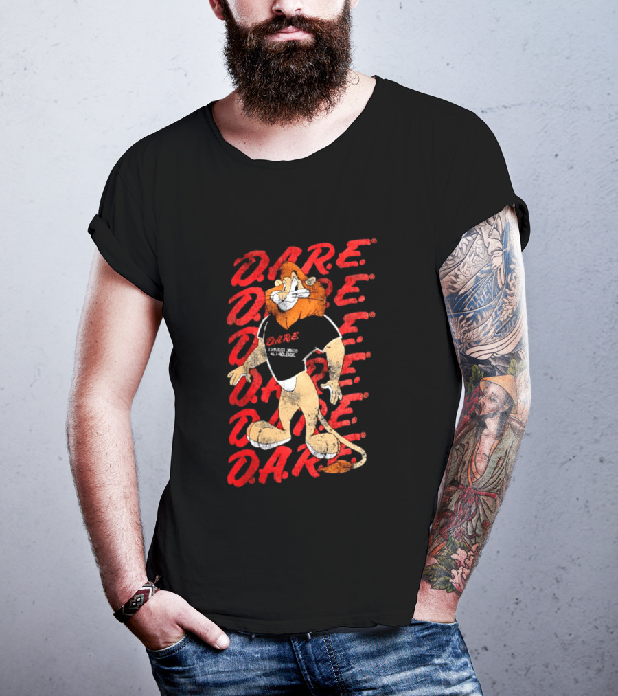DARE To Resist Drugs And Violence Daren The Lion T-Shirt