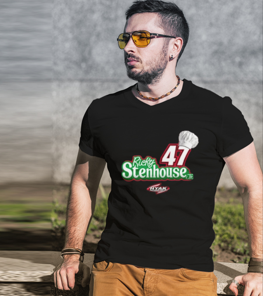 Ricky Stenhouse Jr 47 Chef Hat Hyak Chef Boyardee Racing T-Shirt