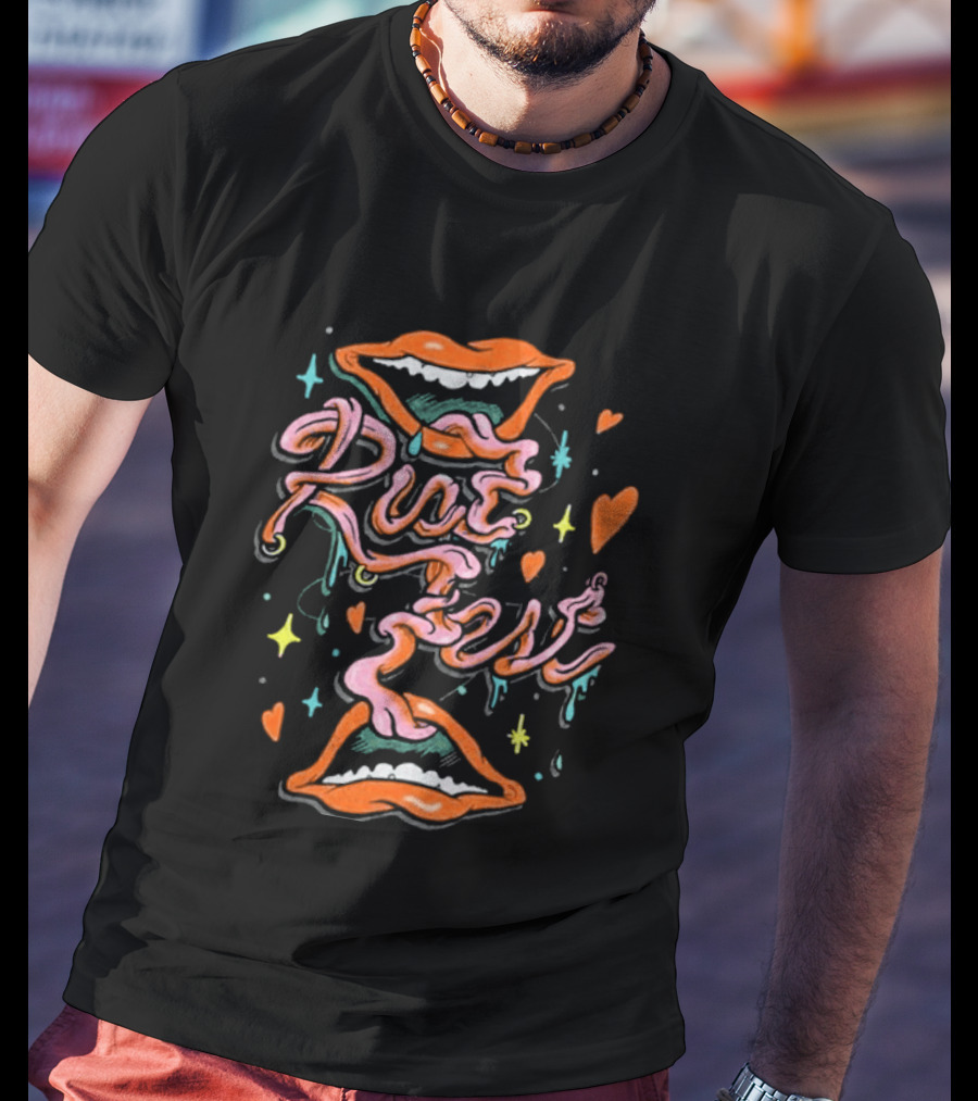 Riot Fest 2026 Valentine's Day Lips And Hearts T-Shirt