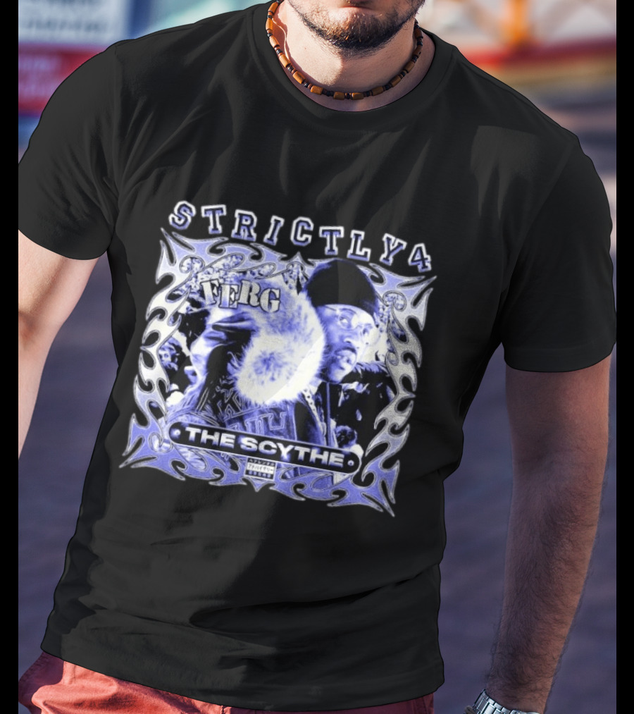 Ferg Strictly 4 The Scythe Album Cover Art With Tribal Element T-Shirt