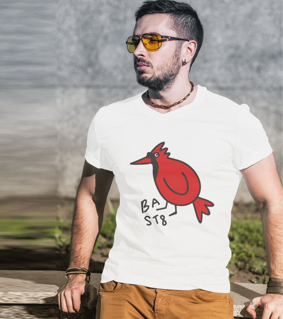 Ball State Cardinal Bird Doodle BSU Football T-Shirt
