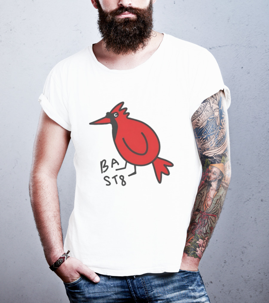 Ball State Cardinal Bird Doodle BSU Football T-Shirt