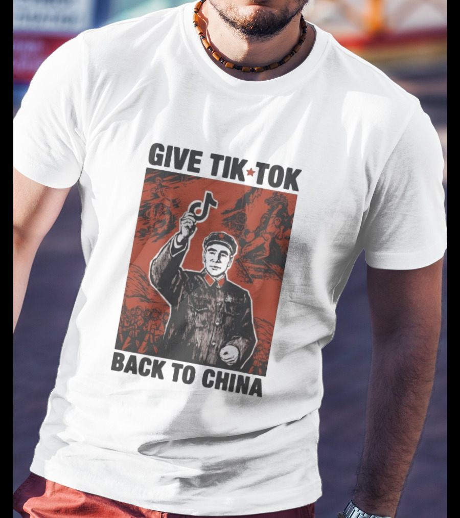 Give TikTok Back To China Mao Zedong Propaganda T-Shirt