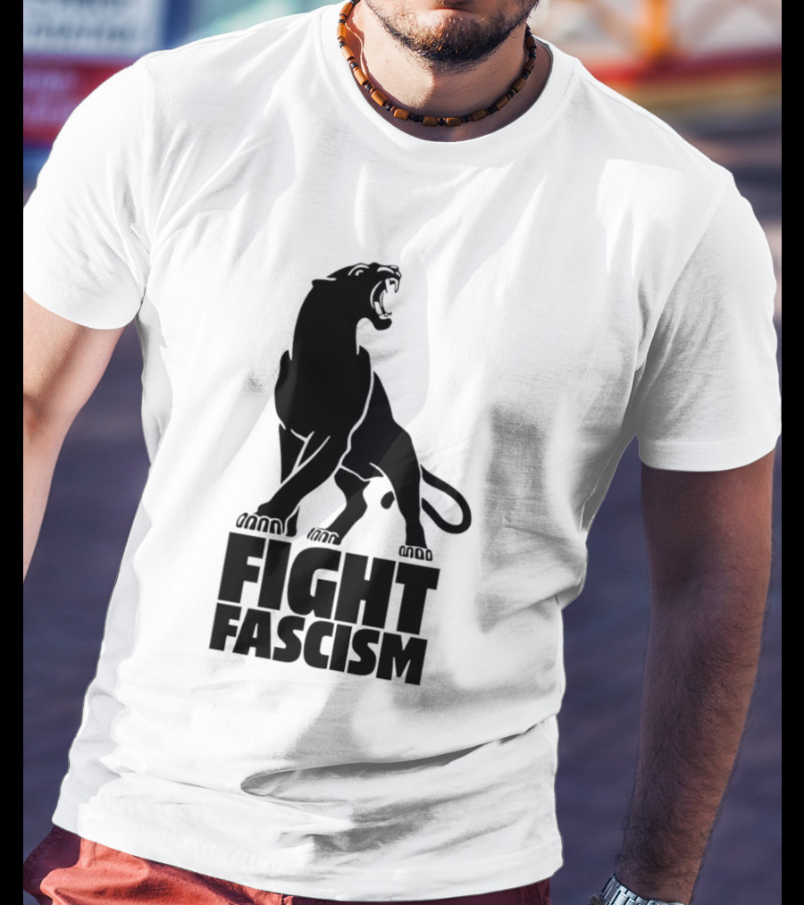 Fight Fascism Panther Roar Black Power Movement T-Shirt