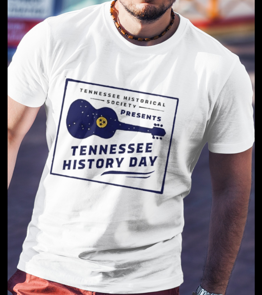 Tennessee Historical Society Presents Tennessee History Day Guitar T-Shirt