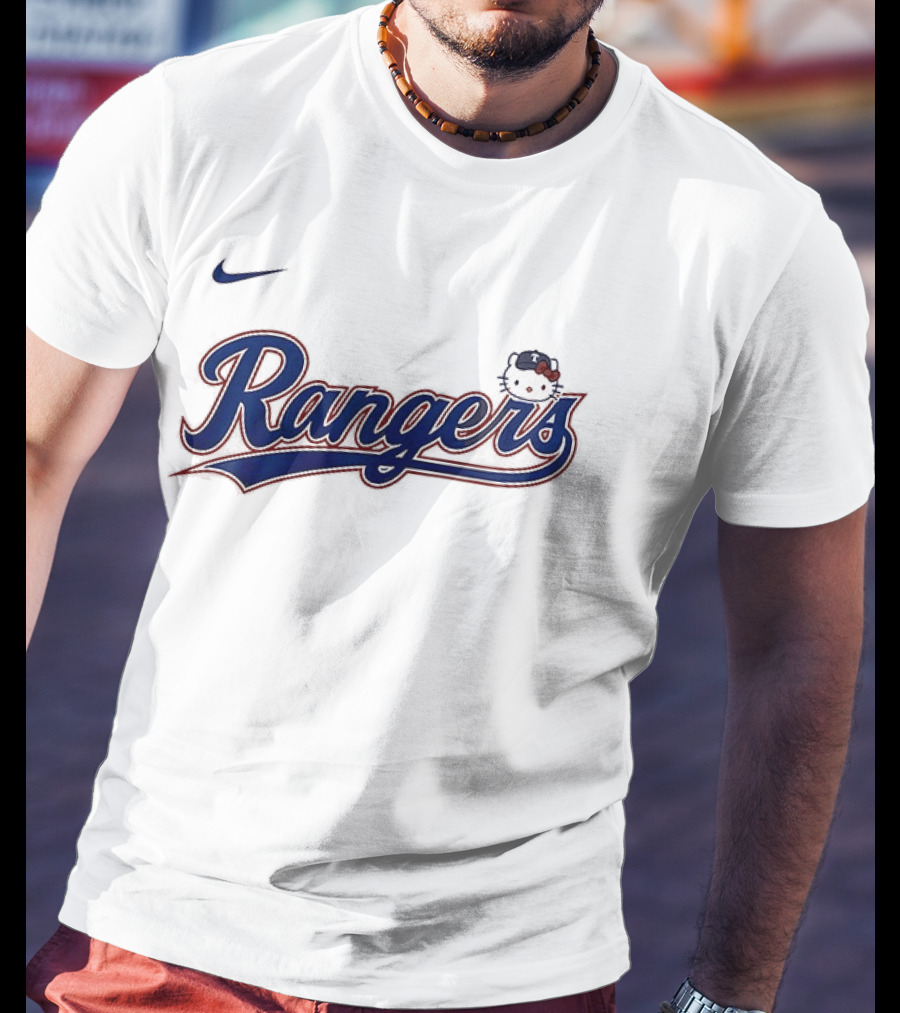 Texas Rangers Hello Kitty Collaboration Nike Rangers T-Shirt