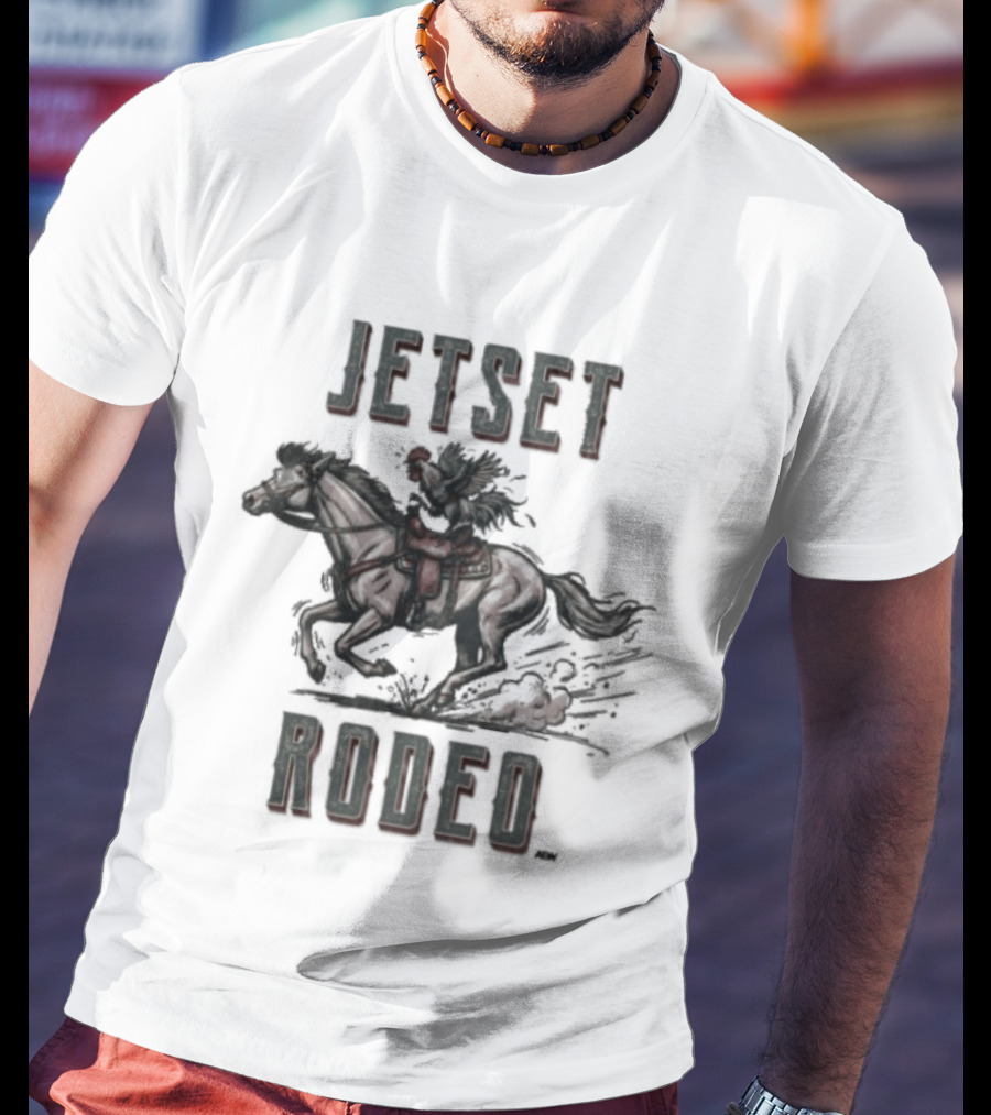 Jetset Rodeo Ride It Cowboy Horse Adventure T-Shirt