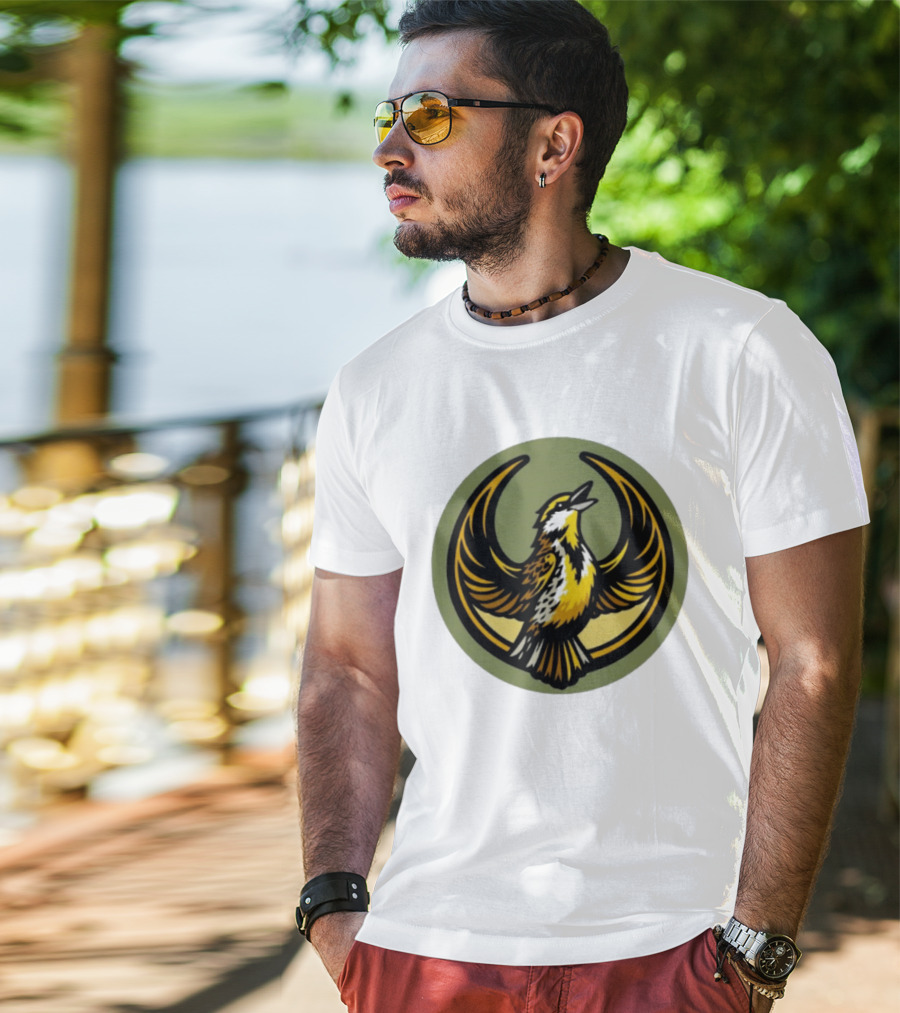 Western Meadowlark Rebel Alliance Icon Star Wars Symbol Bird Motif T-Shirt