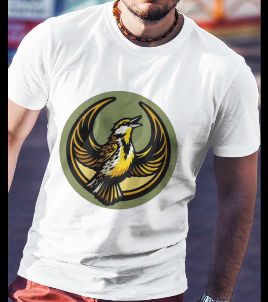Western Meadowlark Rebel Alliance Icon Star Wars Symbol Bird Motif T-Shirt