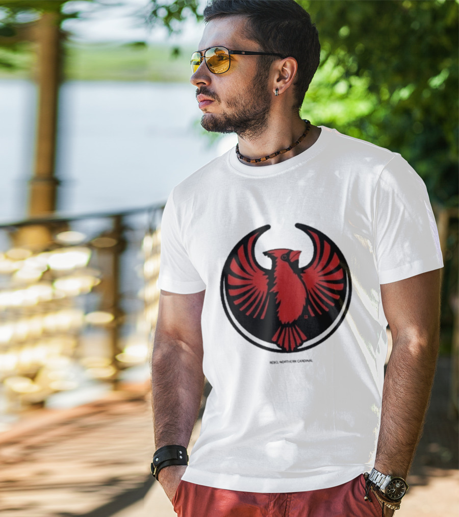 Rebel Northern Cardinal Alliance Heavyweight Bird T-Shirt