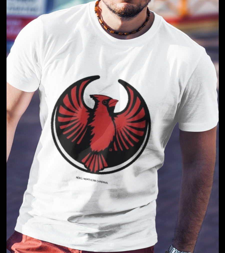 Rebel Northern Cardinal Alliance Heavyweight Bird T-Shirt