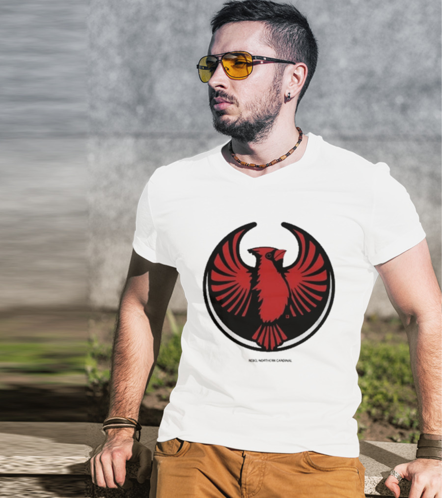 Rebel Northern Cardinal Alliance Heavyweight Bird T-Shirt