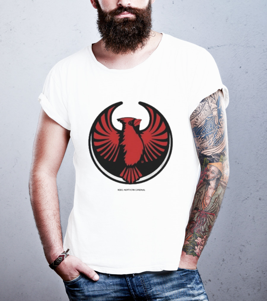 Rebel Northern Cardinal Alliance Heavyweight Bird T-Shirt
