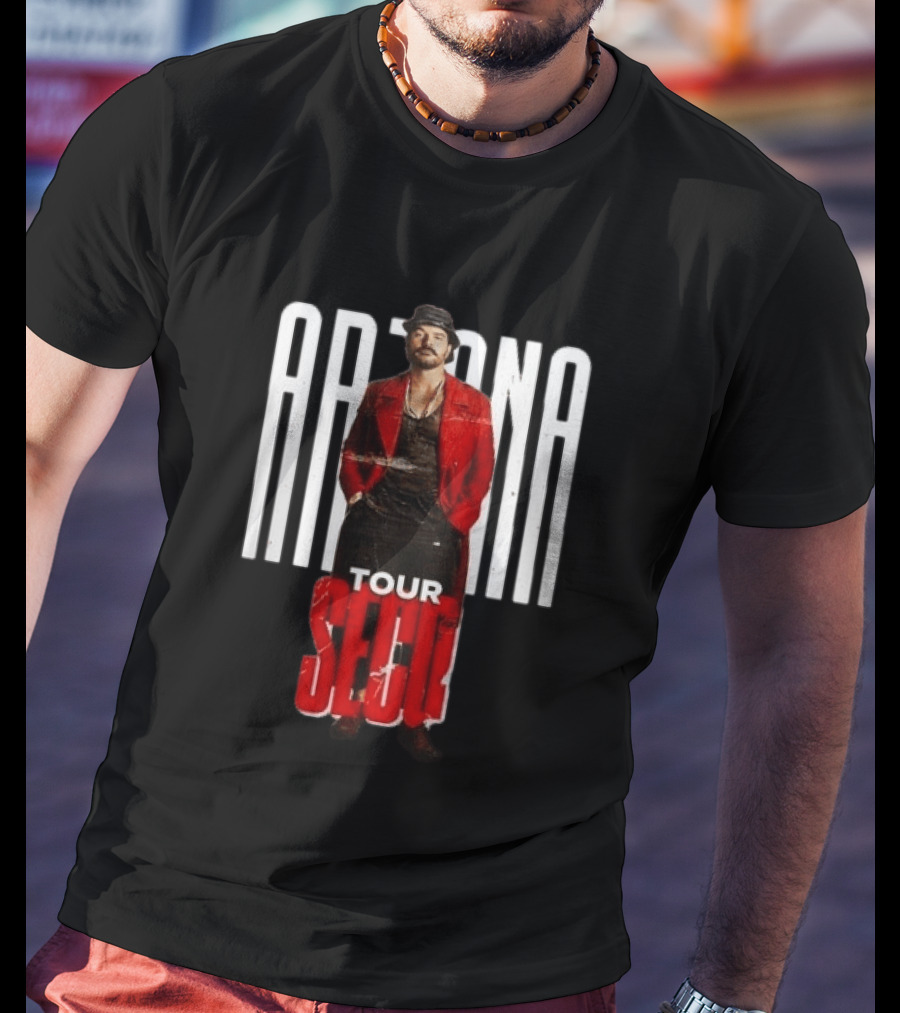 Arjona SECO Tour 2026 Red Jacket Black Hat T-Shirt