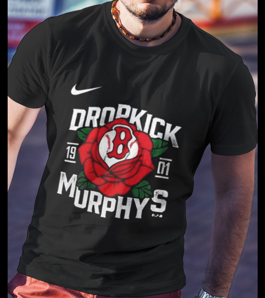Nike Dropkick Murphys Boston Red Sox 1901 Rose T-Shirt