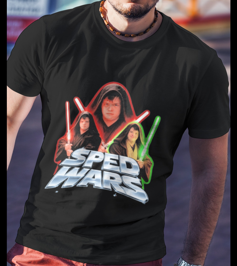 SPED WARS Lightsaber Down Syndrome Jedi T-Shirt