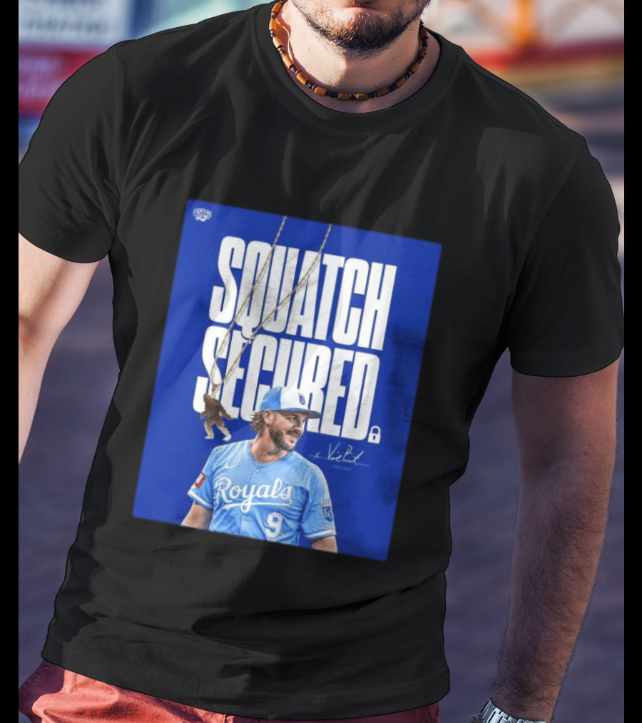 Squatch Secured Vinnie Pasquantino Royals Signature Collection T-Shirt