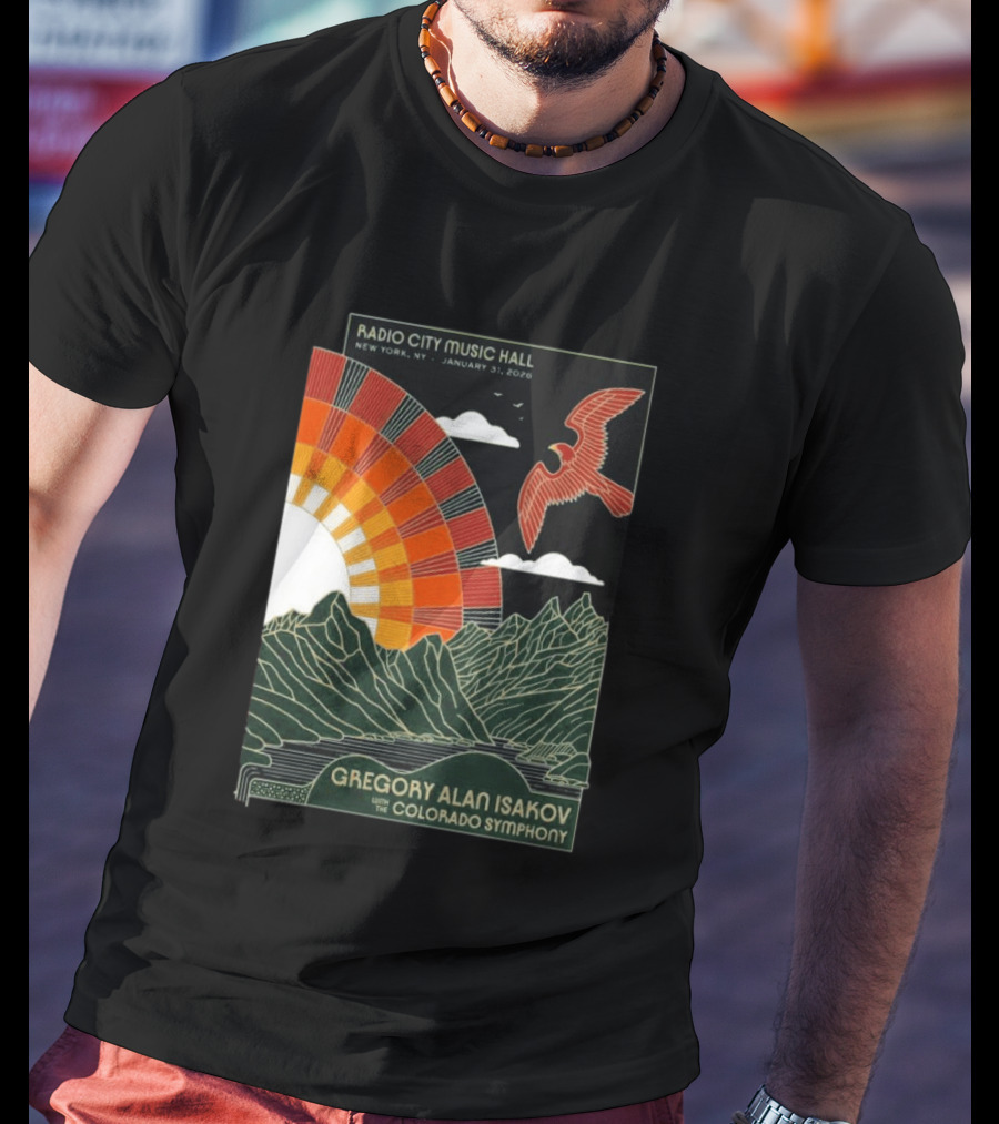 Gregory Alan Isakov With Colorado Symphony Radio City Music Hall January 31 2026 T-Shirt