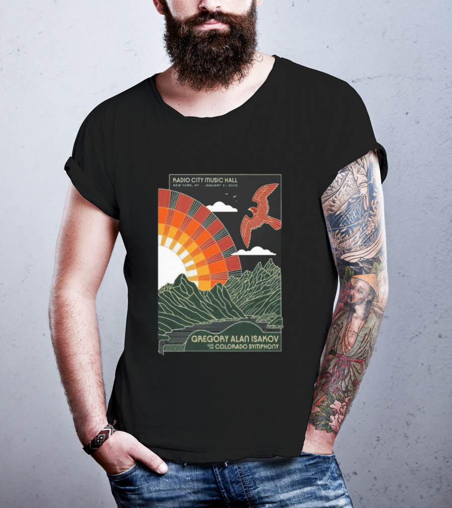 Gregory Alan Isakov With Colorado Symphony Radio City Music Hall January 31 2026 T-Shirt