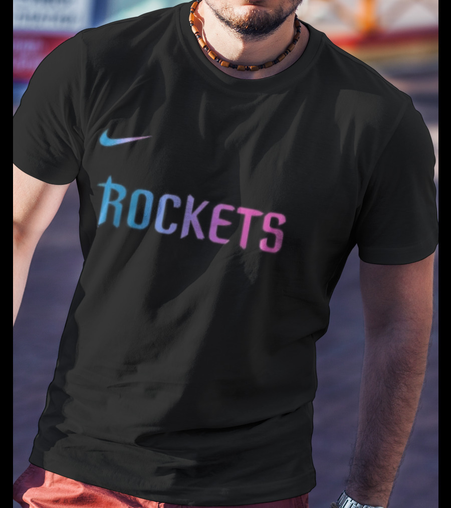 Nike Houston Rockets Cyberpunk T-Shirt