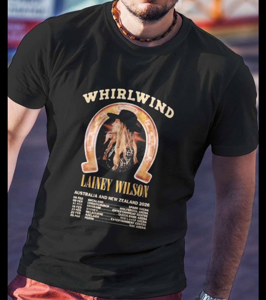 Whirlwind Lainey Wilson Australia And New Zealand 2026 Tour Dates T-Shirt