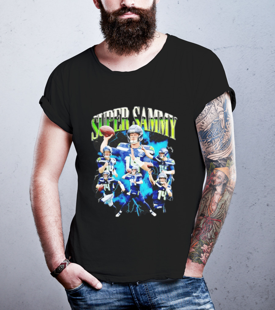 Super Sammy Seattle Seahawks Quarterback Highlights T-Shirt