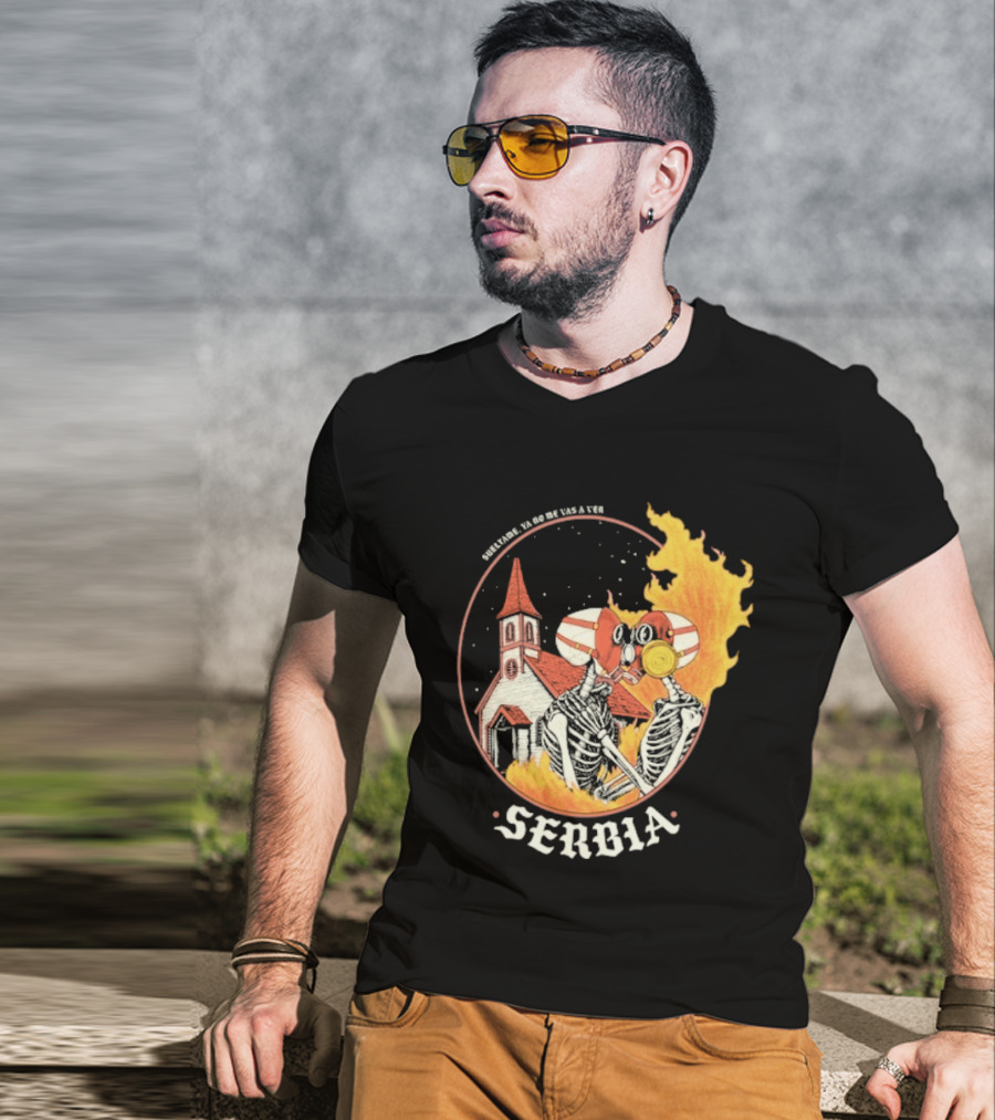 Amor De Verano Sueltame 2026 Serbia Church Fire T-Shirt