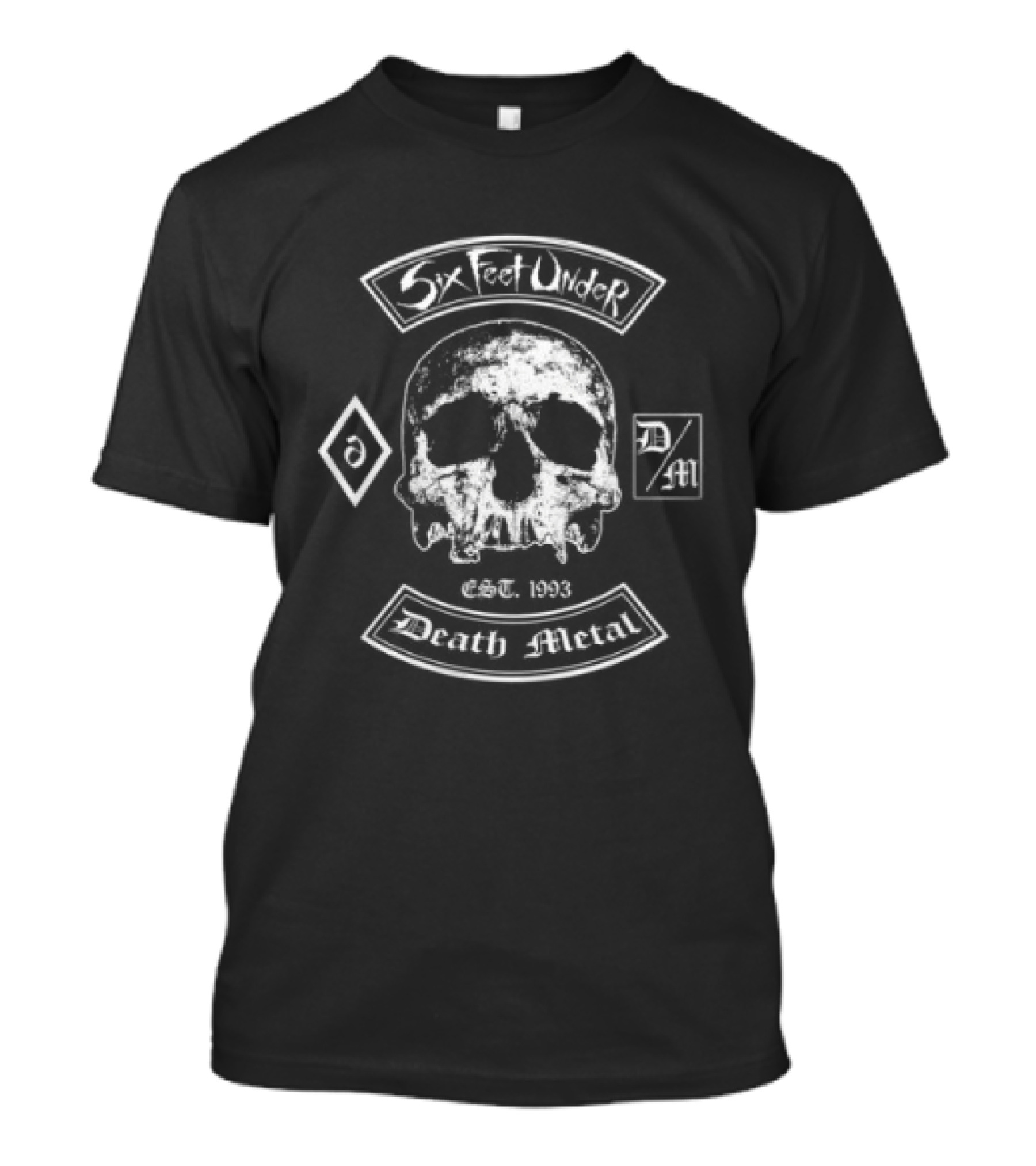 Six Feet Under Death Metal Skull Europe Tour 2026 T-Shirt