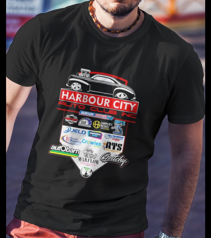 Harbour City Auto Club Burson Central Queensland Crowies Paints Inspirations Paints Wurth Ocean Tyres 2026 T-Shirt
