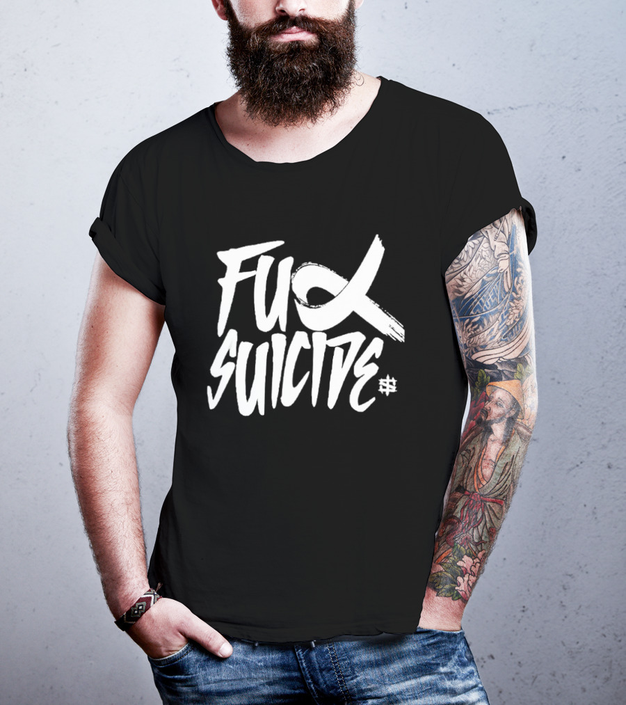 Iron Sanctuary Fuck Suicide 2025 Anti Suicide Awareness Campaign T-Shirt