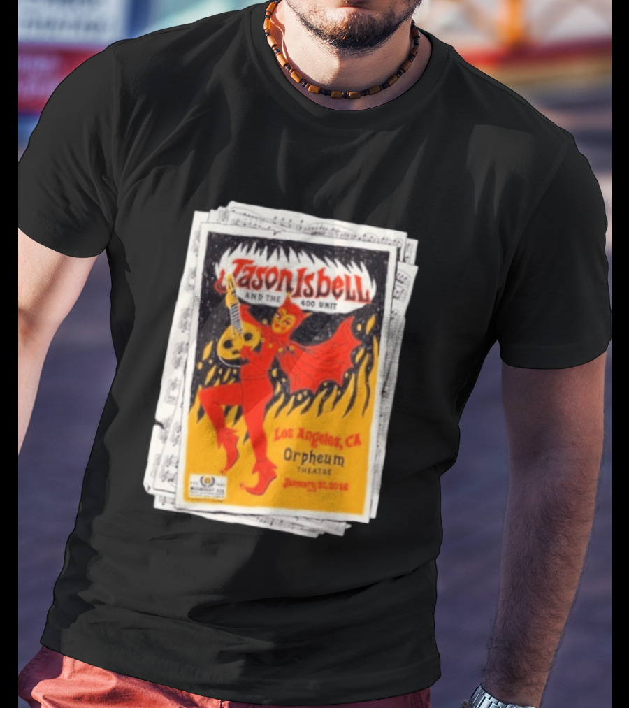 Jason Isbell And The 400 Unit Orpheum Theatre Los Angeles CA January 31 2026 Show T-Shirt