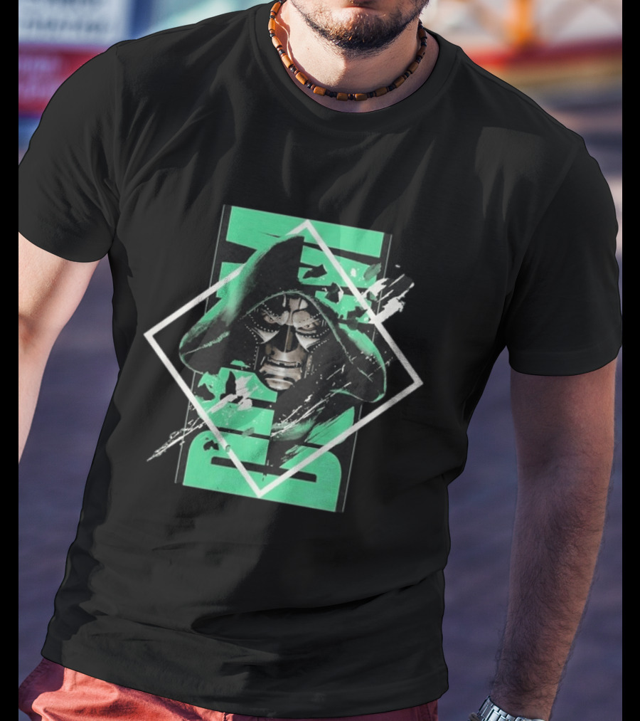 Marvel Avengers Doomsday Doctor Doom Green Black T-Shirt