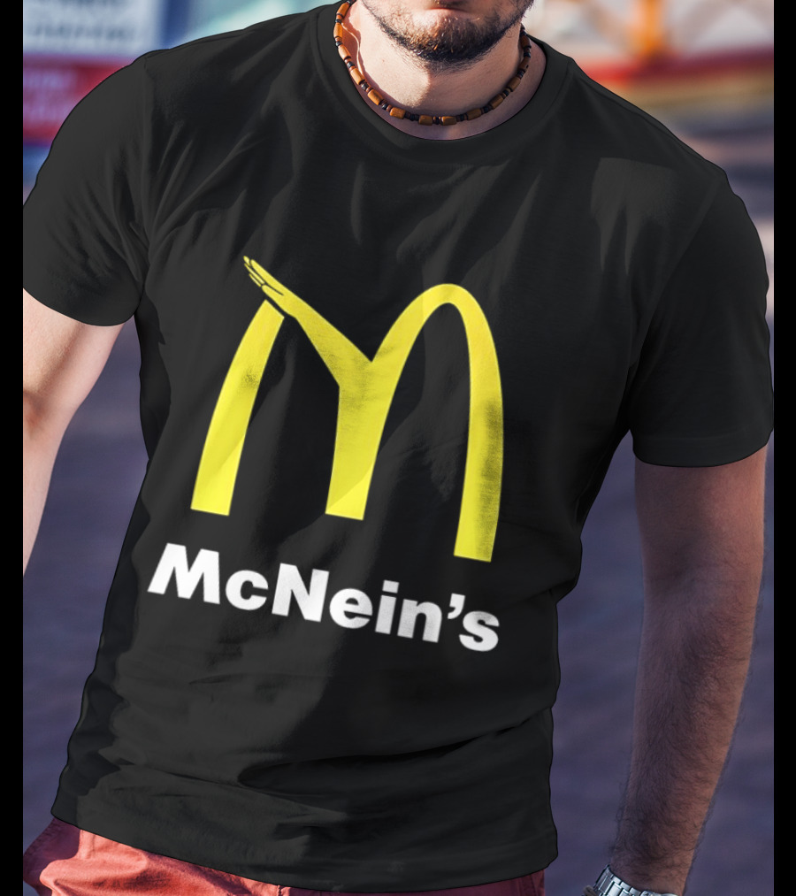 McNein's Parody Fast Food Golden Arches Collaboration T-Shirt