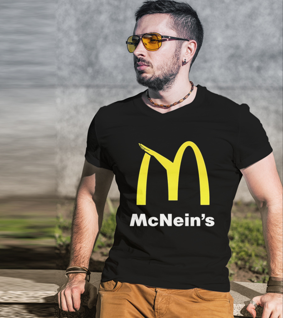 McNein's Parody Fast Food Golden Arches Collaboration T-Shirt