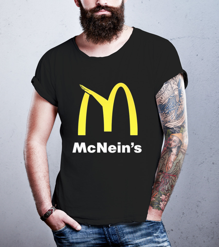 McNein's Parody Fast Food Golden Arches Collaboration T-Shirt