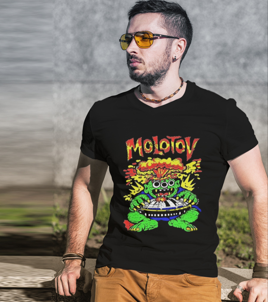 Molotov January 31 2026 Mexico Monster Art Explosion T-Shirt