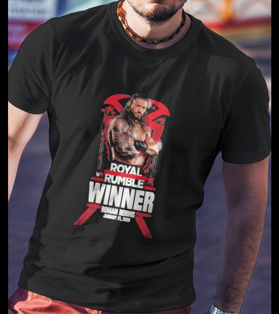 Roman Reigns Royal Rumble Winner January 31 2026 WWE T-Shirt